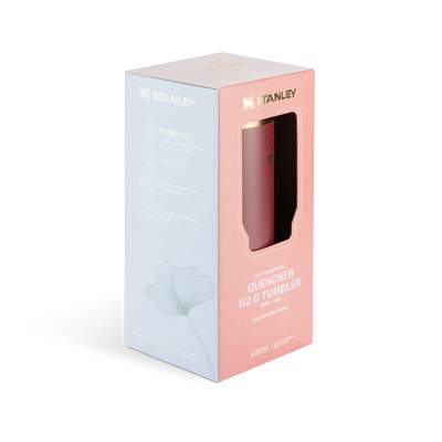 Embalagem do Copo Quencher Stanley 1,18L com design ergonômico e capacidade ideal para hidratação com estilo e desempenho.
