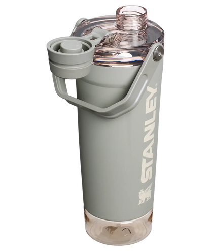 Activate Shaker Stanley | Coqueteleira 591ml em cinza com isolamento a vácuo e container integrado para ingredientes secos.