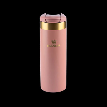 Garrafa Térmica AeroLight™ Transit Stanley | 0.47L em cor rosa com acabamento premium, edição Dia das Mães, elegante e prática.