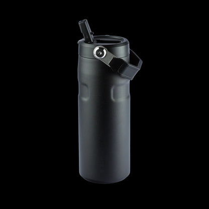 Garrafa Térmica Aerolight Flip Straw | 473ml em aço inox reciclado, leve e prática, ideal para mobilidade e conforto em cada gole.