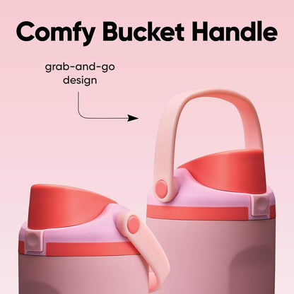 Garrafa Térmica Owala FreeSip Sway - 887ml com alça "bucket handle" para transporte fácil e design ergonômico, ideal para bebidas geladas.