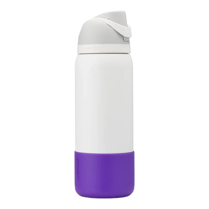 Capa Protetora de Silicone para Garrafa Owala - 946ml | 32oz em silicone roxo antiderrapante para proteção e segurança diária.