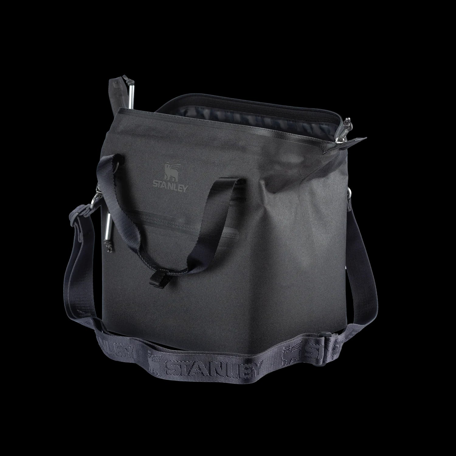 Lancheira Térmica Julienne Stanley | 7L, design moderno, preta com alça ajustável, ideal para manter alimentos frescos.