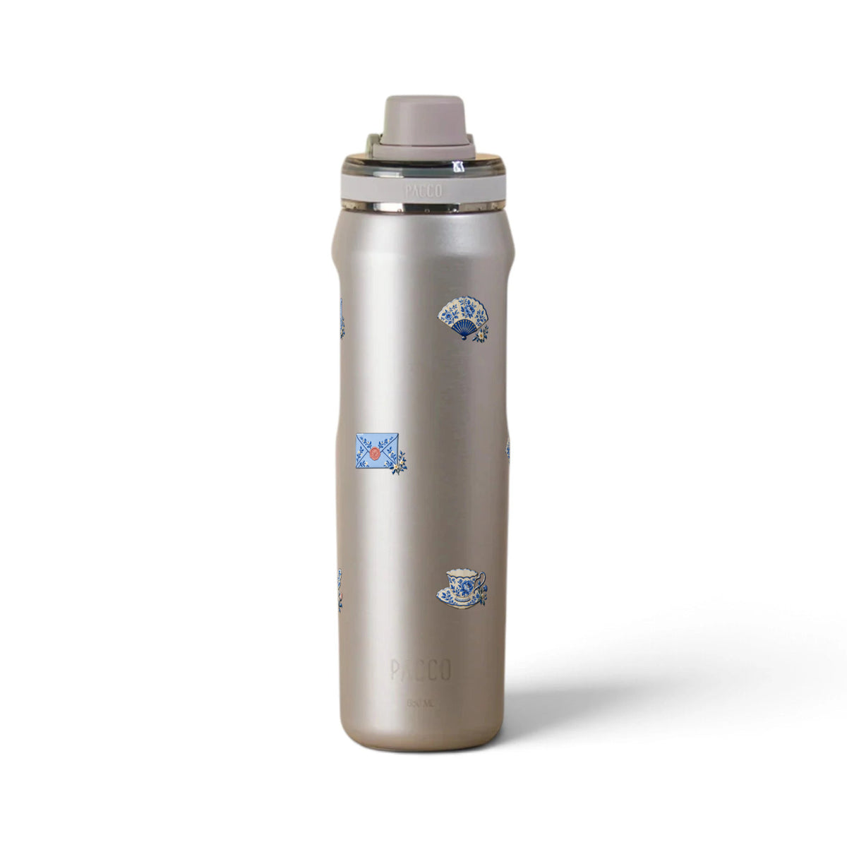 Garrafa Térmica PACCO Vyta 650ml Porcelana Azul OURO BRANCO