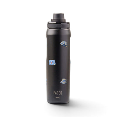 Garrafa Térmica PACCO Vyta 650ml Porcelana Azul Preta