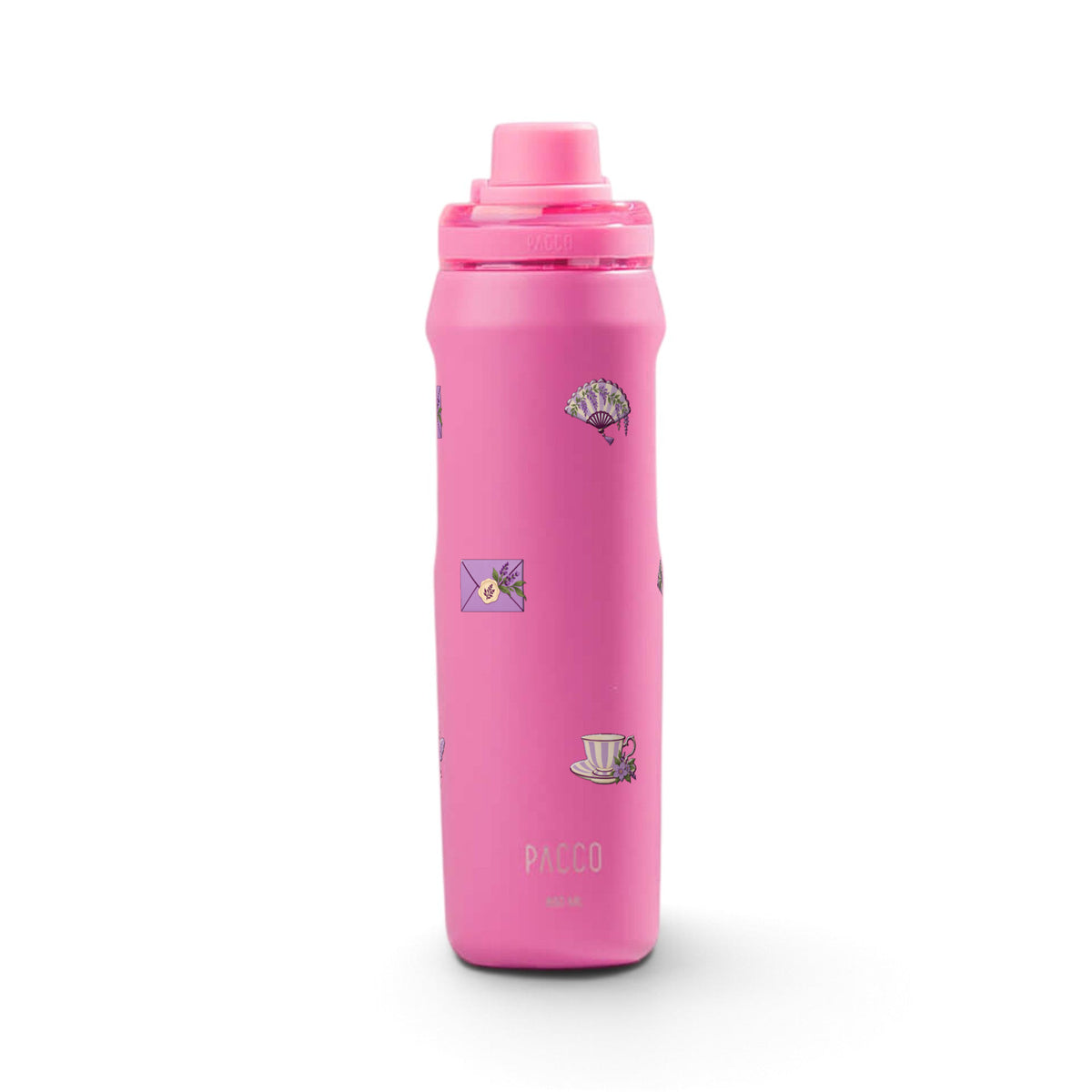 Garrafa Térmica PACCO Vyta 650ml Lavanda Botânica Chiclete