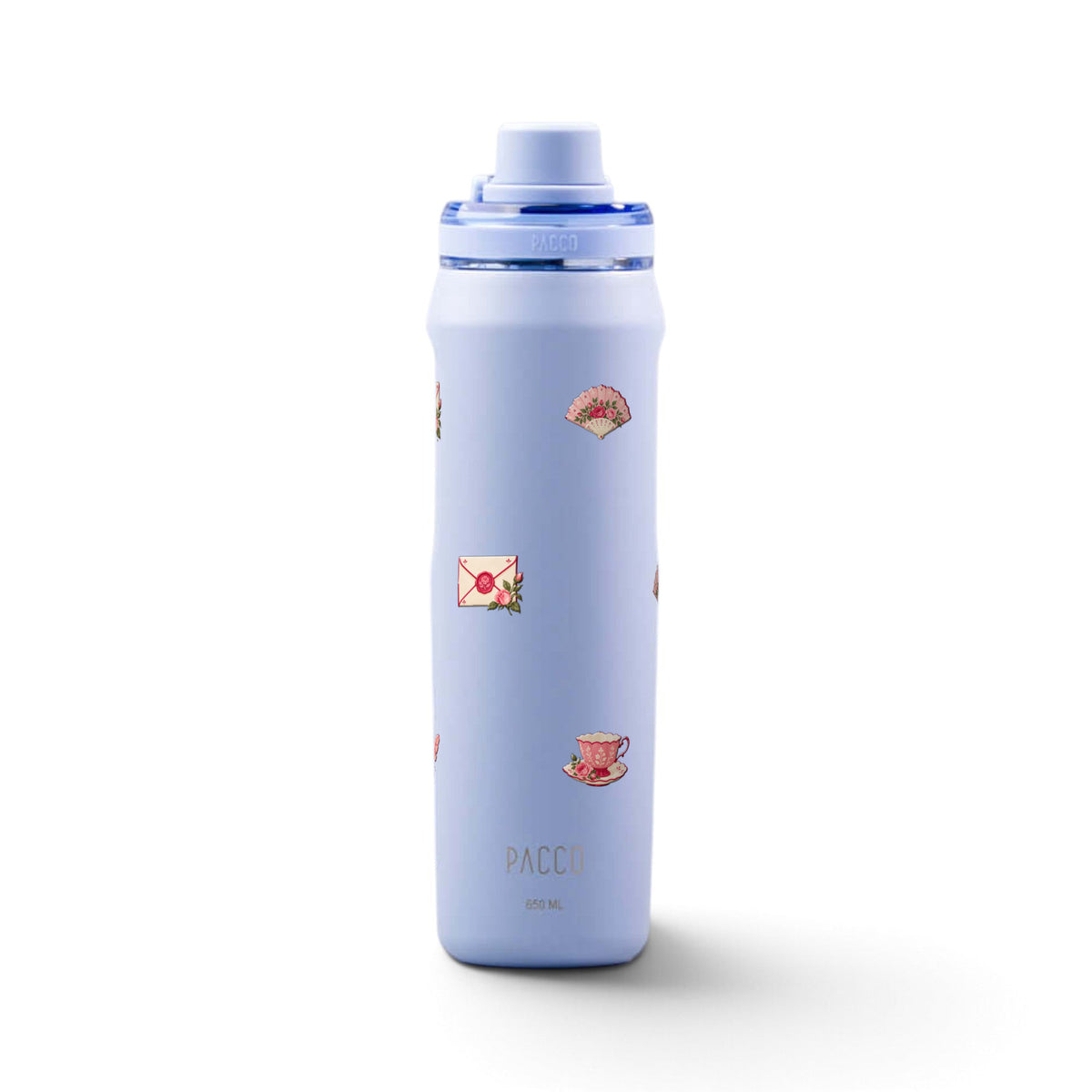 Garrafa Térmica PACCO Vyta 650ml Rosé Romântico Lavanda