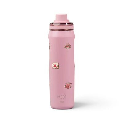 Garrafa Térmica PACCO Vyta 650ml Rosé Romântico Sweet Rose