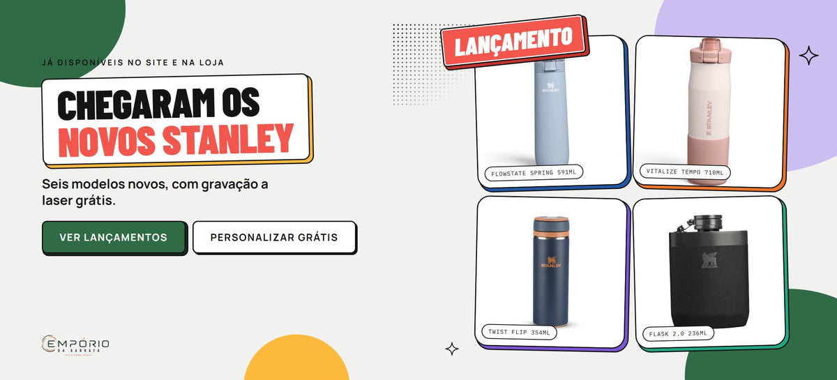 Chegaram os novos Stanley, banner desktop