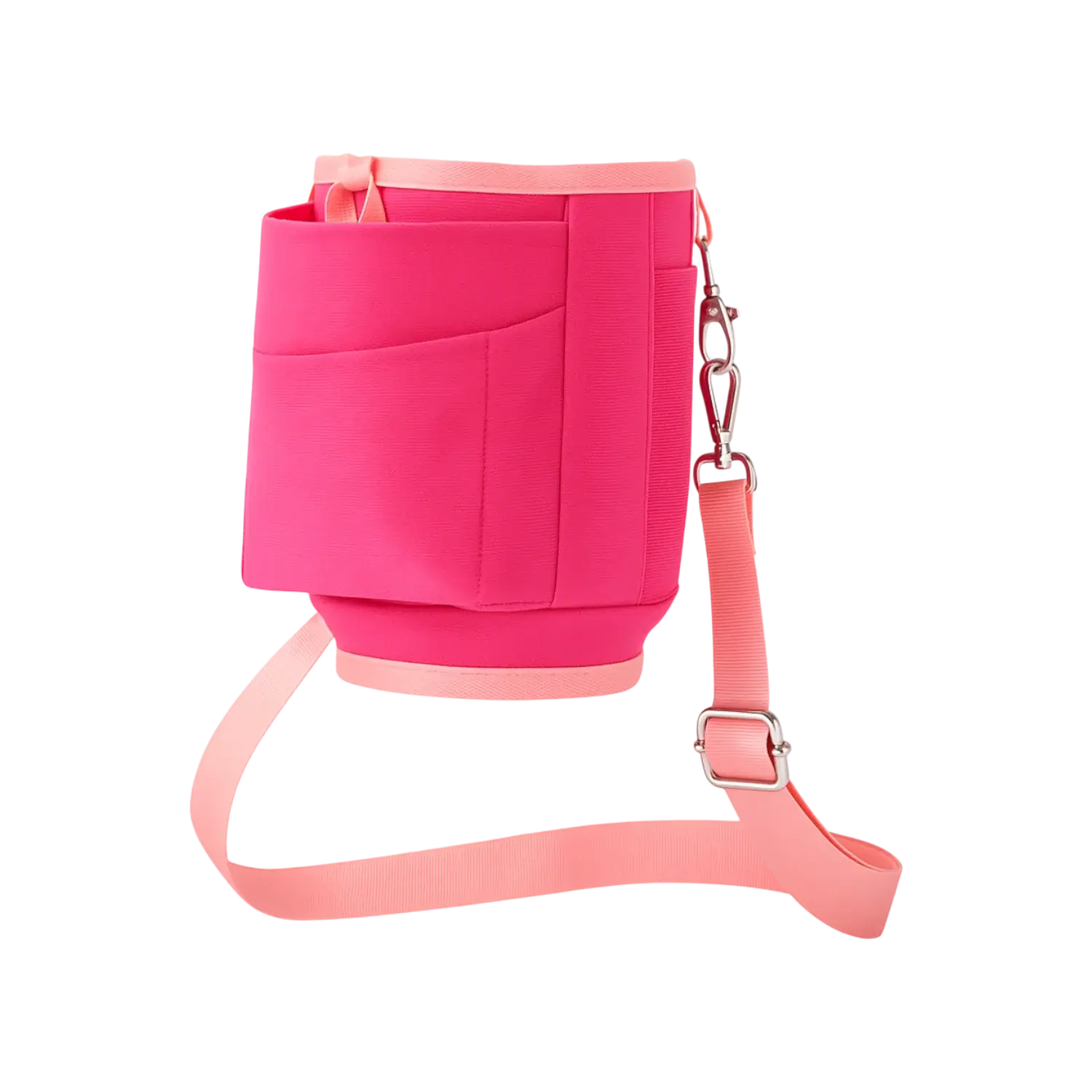 Bolsa para Copo Térmico Quencher & Tumbler em poliéster reciclado rosa, acessório para organização e estilo, compatível com 887 ml a 1,18 L.