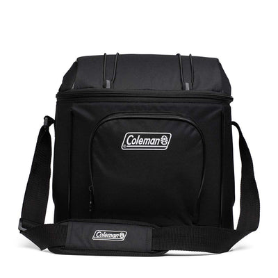 Bolsa Térmica Chiller™ 16 Latas Coleman preta ideal para praia, academia e trabalho. Compacta e resistente da marca Coleman.