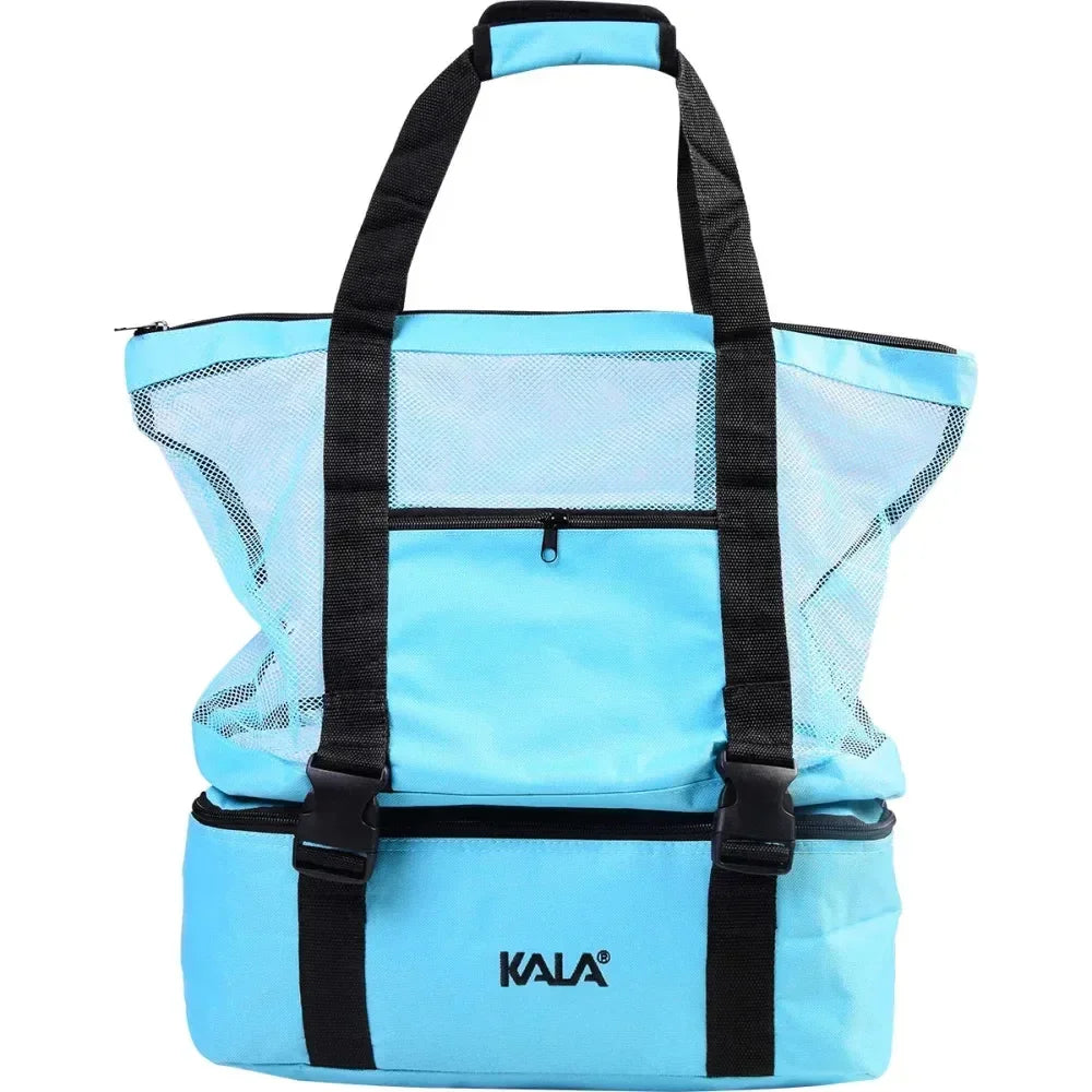 Bolsa térmica sintética 2 em 1 na cor azul