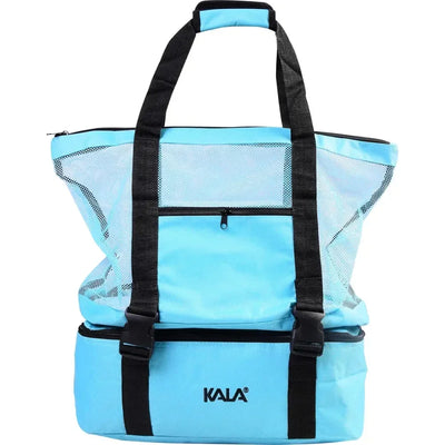 Bolsa térmica sintética 2 em 1 na cor azul
