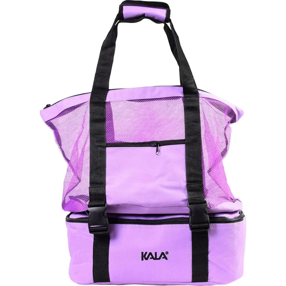 Bolsa térmica sintética 2 em 1 na cor lilás