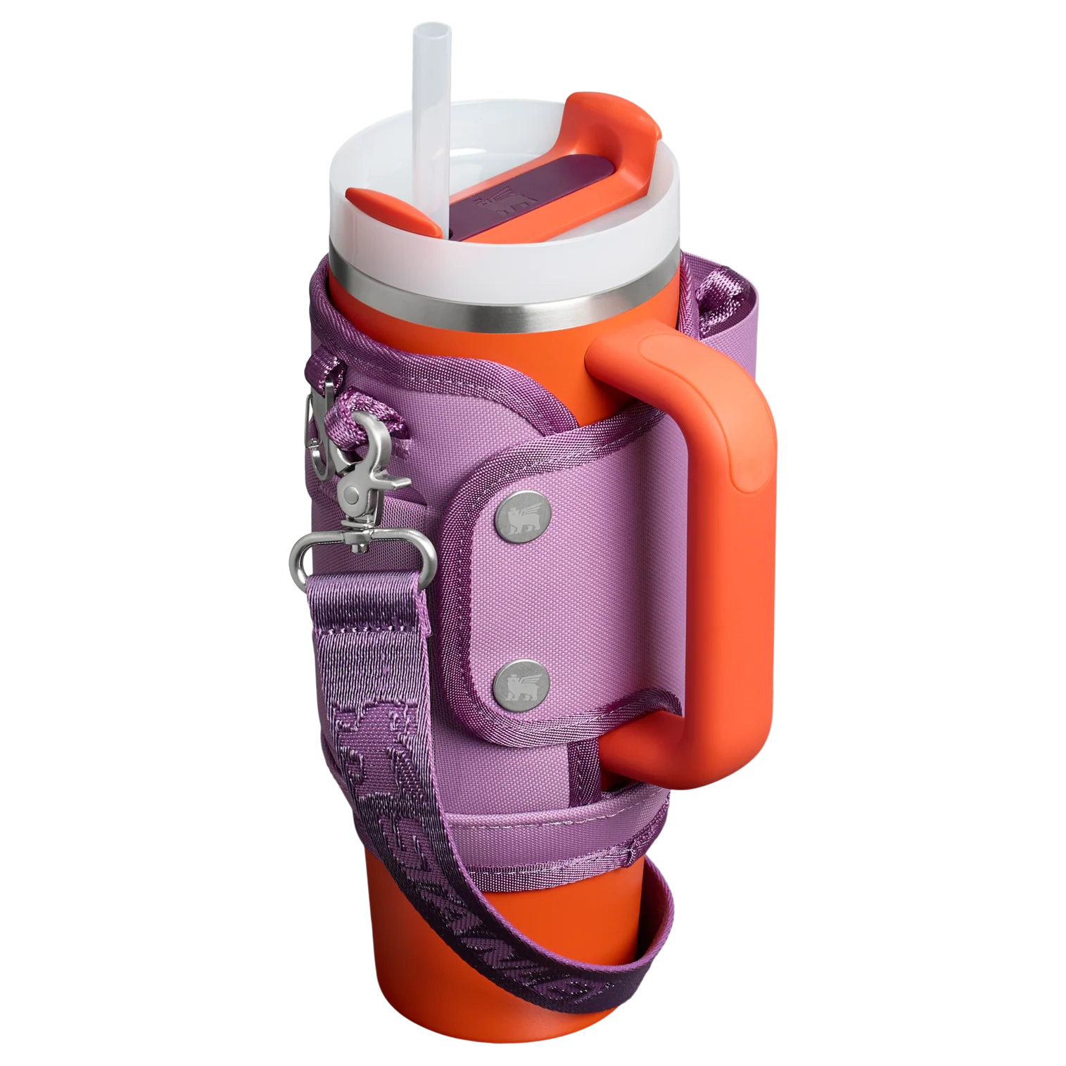 Bolsa para Copo Quencher Stanley 887ml – Carry All em poliéster reciclado, destacando design moderno e funcional para transporte seguro.