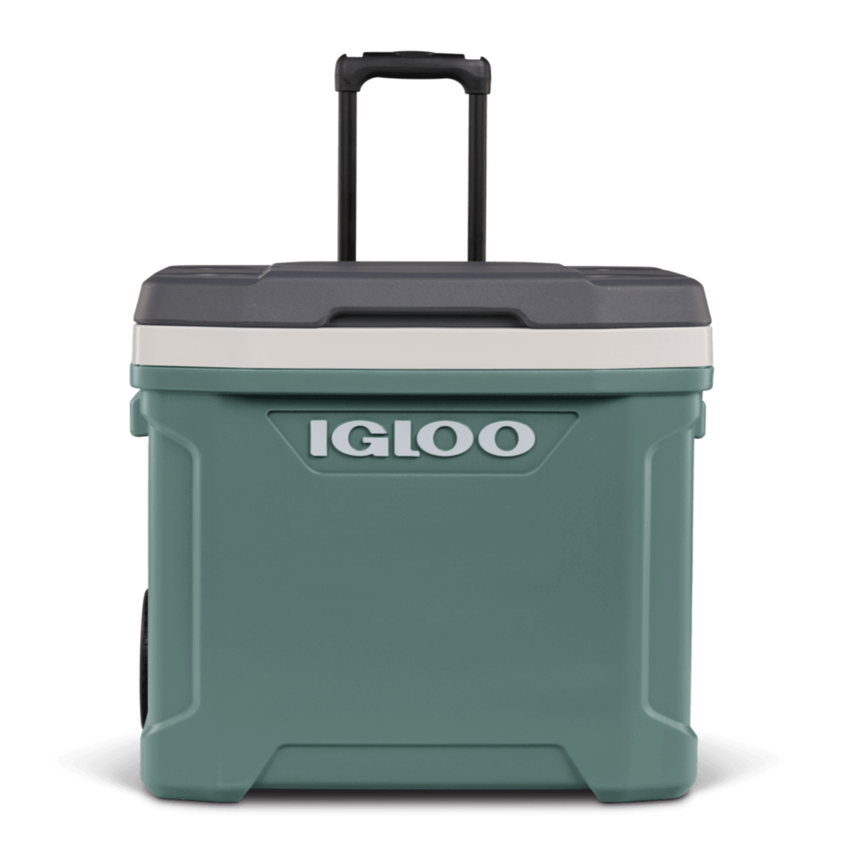 Caixa Térmica 56L Latitude com Rodas - Igloo com design durável e rodas para fácil transporte, ideal para aventuras ao ar livre.