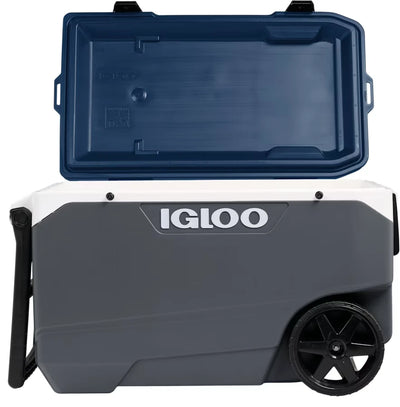 Caixa térmica Igloo Latitude MaxCold 85L 90 QT na cor azul