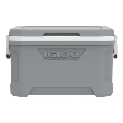 Caixa Térmica Profile 47L - Igloo cinza com capacidade intermediária para alimentos e bebidas, ideal para praia e piqueniques.
