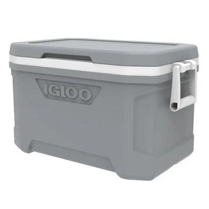 Caixa Térmica Profile 47L - Igloo cinza para manter bebidas e alimentos frios, ideal para praia, churrascos e viagens.