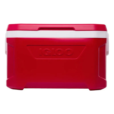 Caixa Térmica Profile 47L - Igloo vermelha para transporte de alimentos e bebidas, ideal para piqueniques, praia e churrascos.