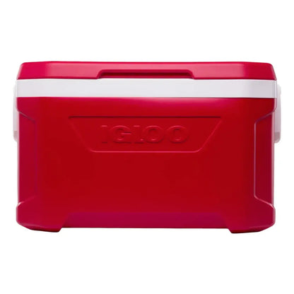 Caixa Térmica Profile 47L - Igloo vermelha para transporte de alimentos e bebidas, ideal para piqueniques, praia e churrascos.