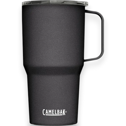 Caneca Alta Horizon Camelbak 700ml, caneca térmica preta com isolamento de parede dupla para 7h quente e 15h fria.