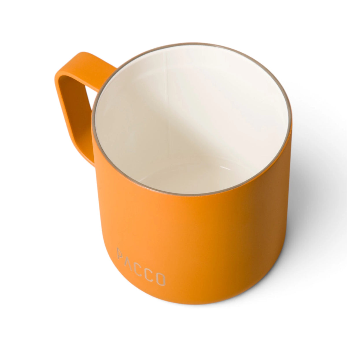 Caneca PACCO Fokus 295 ml Caramelo, vista de cima