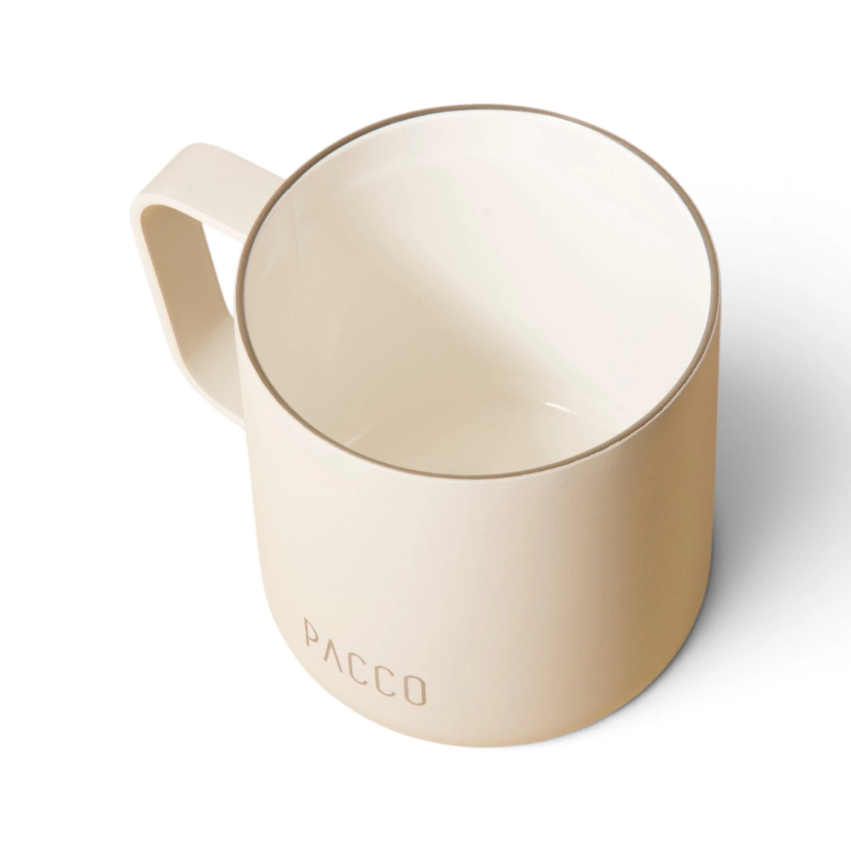 Caneca PACCO Fokus 295 ml Creme, vista de cima