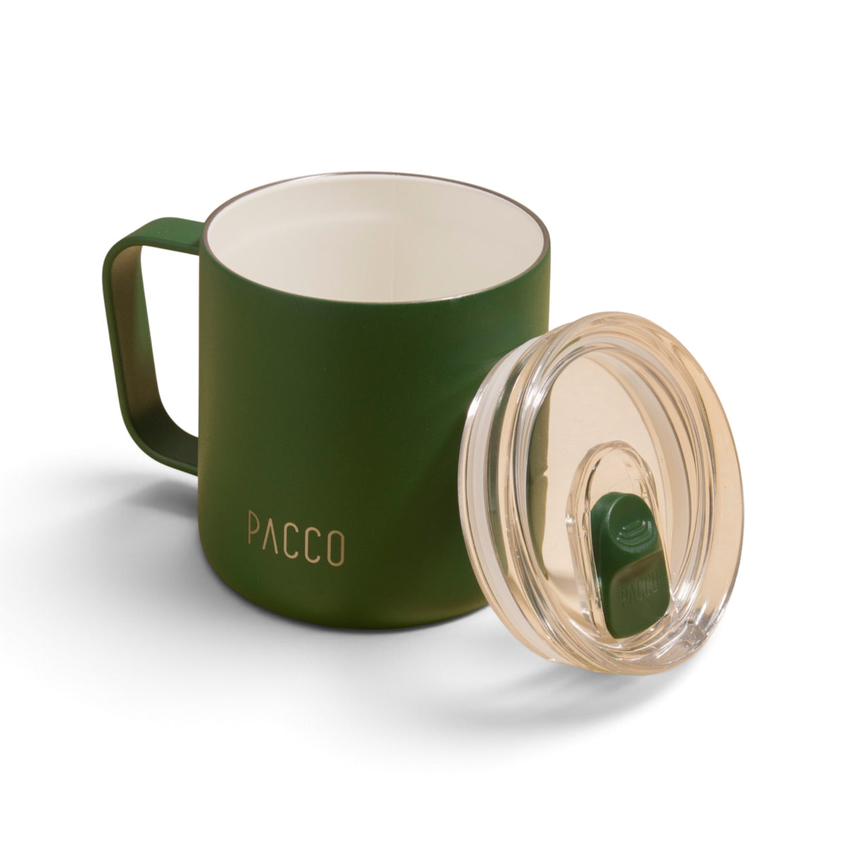 Caneca PACCO Fokus 295 ml Verde Militar, kit com os itens juntos