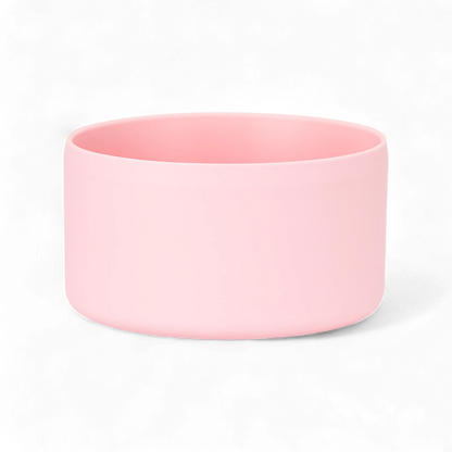 Protetor de Silicone M - by empório, rosa, para copos e garrafas de 350ml a 750ml, diminuindo ruídos e protegendo superfícies.