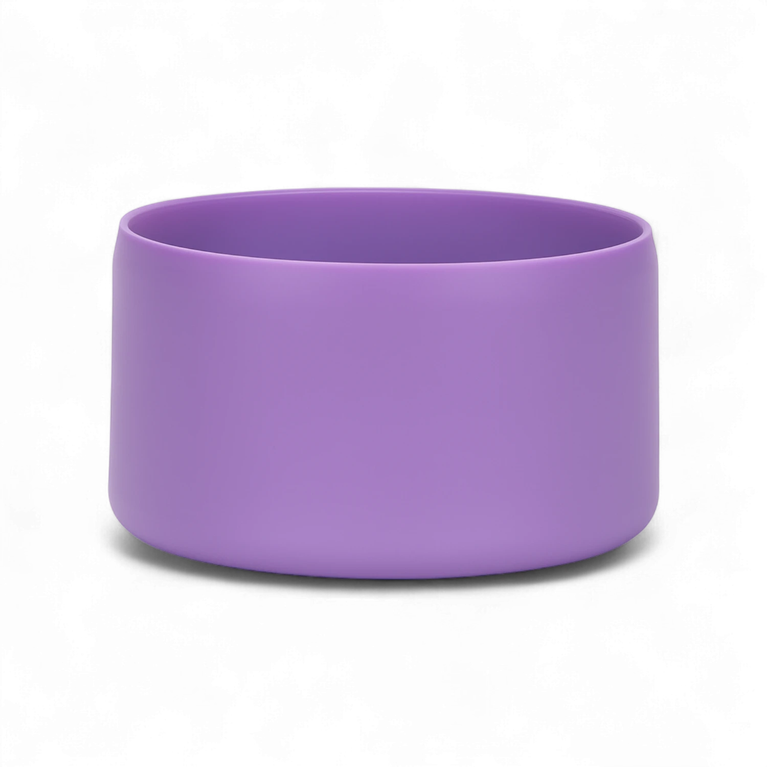 Protetor de Silicone M - by empório em cor lilás, ideal para proteção e silêncio em copos e garrafas, encaixe firme e flexível.