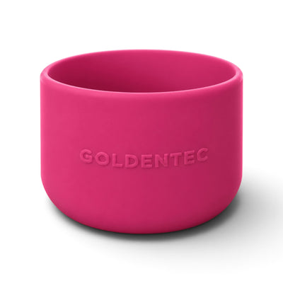Capa de Silicone Goldentec G Fucsia, vista frontal, exemplo de personalização