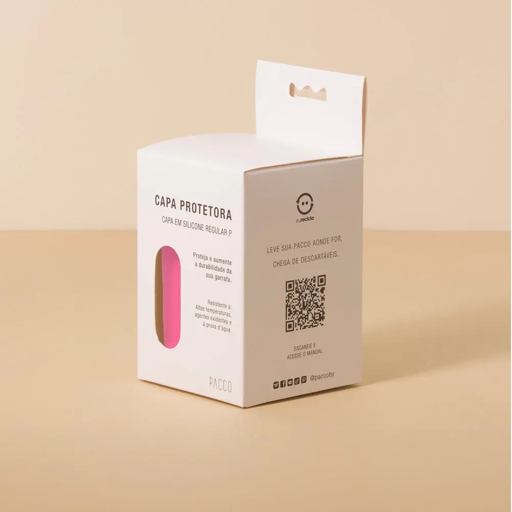 Capa de Silicone P Alta PACCO na cor Pink