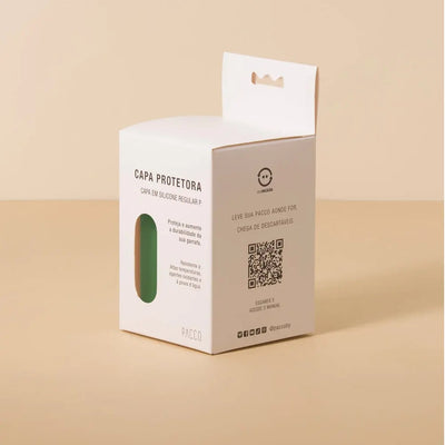 Capa de Silicone P Alta PACCO na cor Verde Militar