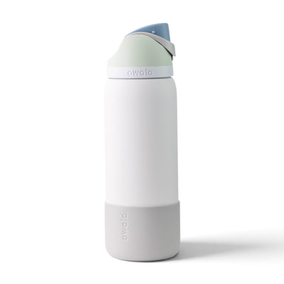Capa protetora de silicone para garrafa Owala 946ml na cor cinza