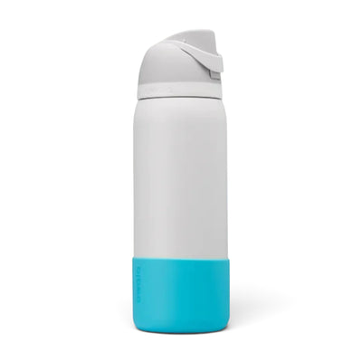 Capa protetora de silicone para garrafa Owala na cor azul