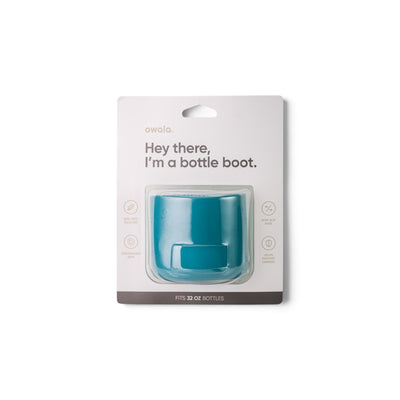 Capa protetora de silicone para garrafa Owala 946ml na cor Blue Green