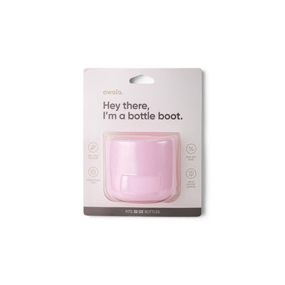 Capa protetora de silicone para garrafa Owala 946ml na cor Light Pink