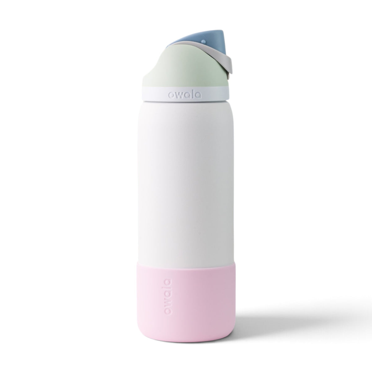 Capa protetora de silicone para garrafa Owala 946ml na cor Light Pink