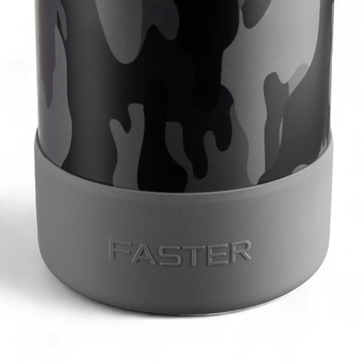 Base de silicone cinza do Case Silicone GIG - Faster para proteção de growlers contra impactos e arranhões, tampo estilizado.