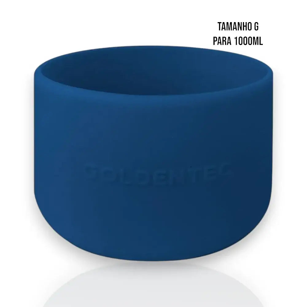Capa de Silicone Goldentec G para garrafa térmica de 1000ml, proteção com design discreto e alta aderência.