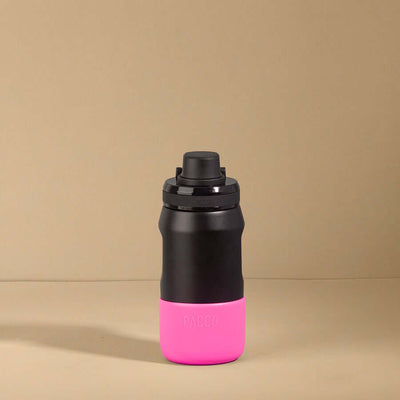 Capa vyta PACCO 350ml preta com base rosa para proteção e estilo