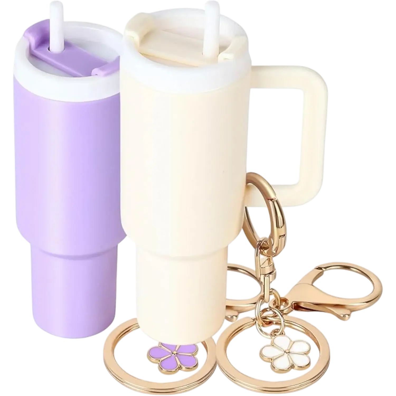 Chaveiro Copo Stanley Quencher em miniatura, disponível em cores exclusivas, ideal para colecionar e expressar estilo.