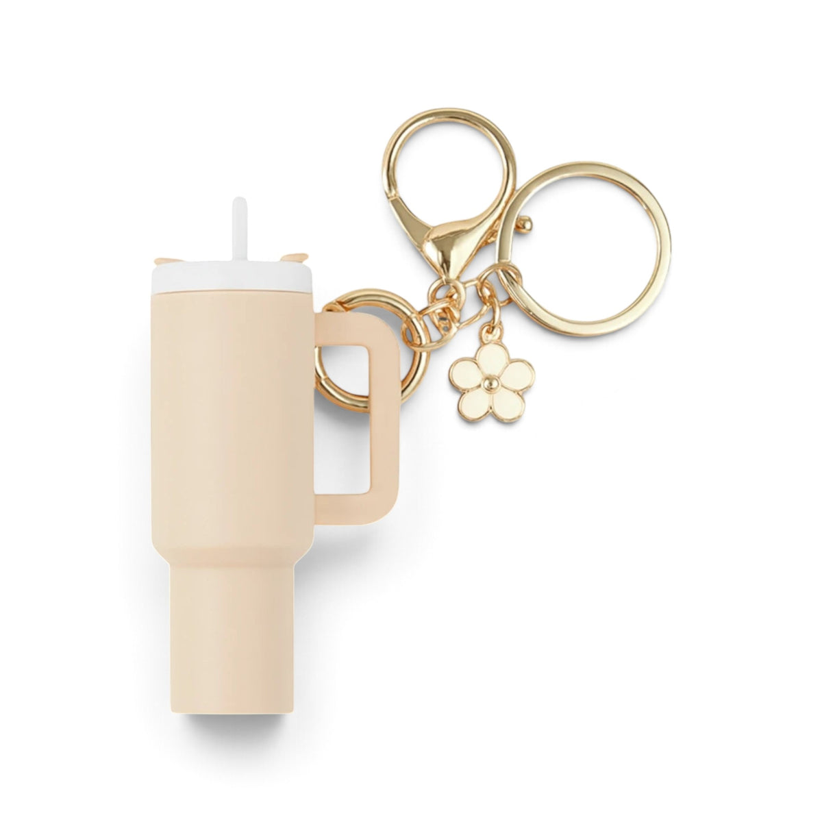 Chaveiro Copo Stanley Quencher em design original, acessório prático e divertido para fãs da marca, apresentado em cor exclusiva.