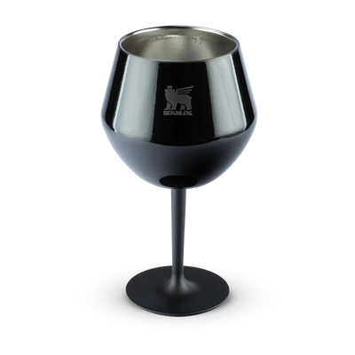 Taça Térmica Cocktail Glass Stanley 414ml, design elegante em preto, ideal para coquetéis e bebidas refrescantes.