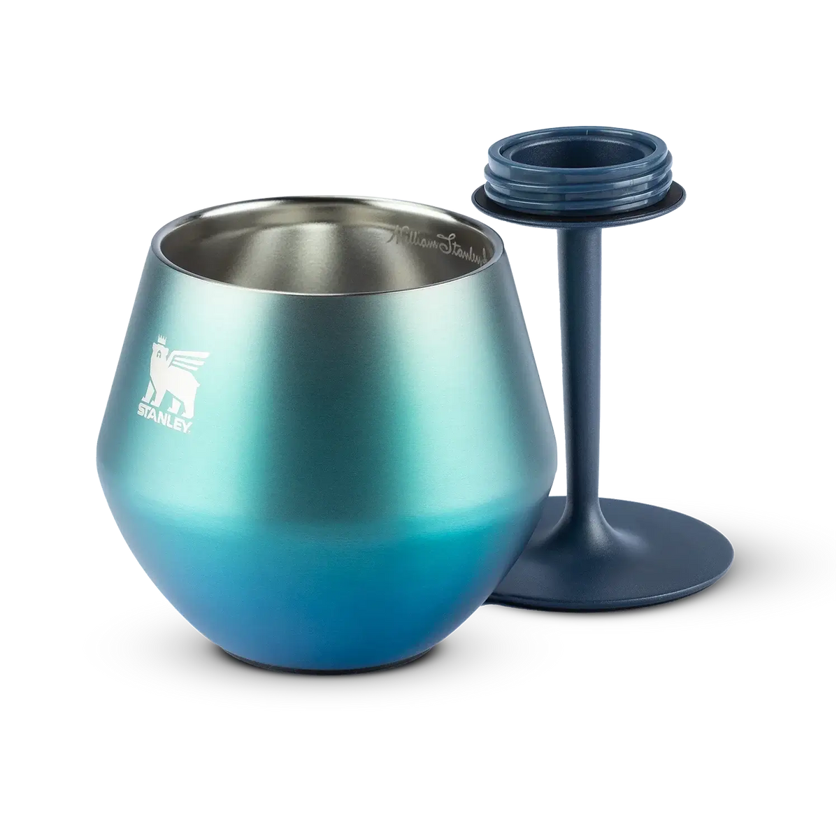 Taça Térmica Cocktail Glass Stanley 414ml de design sofisticado, ideal para drinques, com isolamento a vácuo e base destacável.