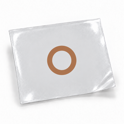 Círculo — sticker UV DTF individual com verniz — apresentação