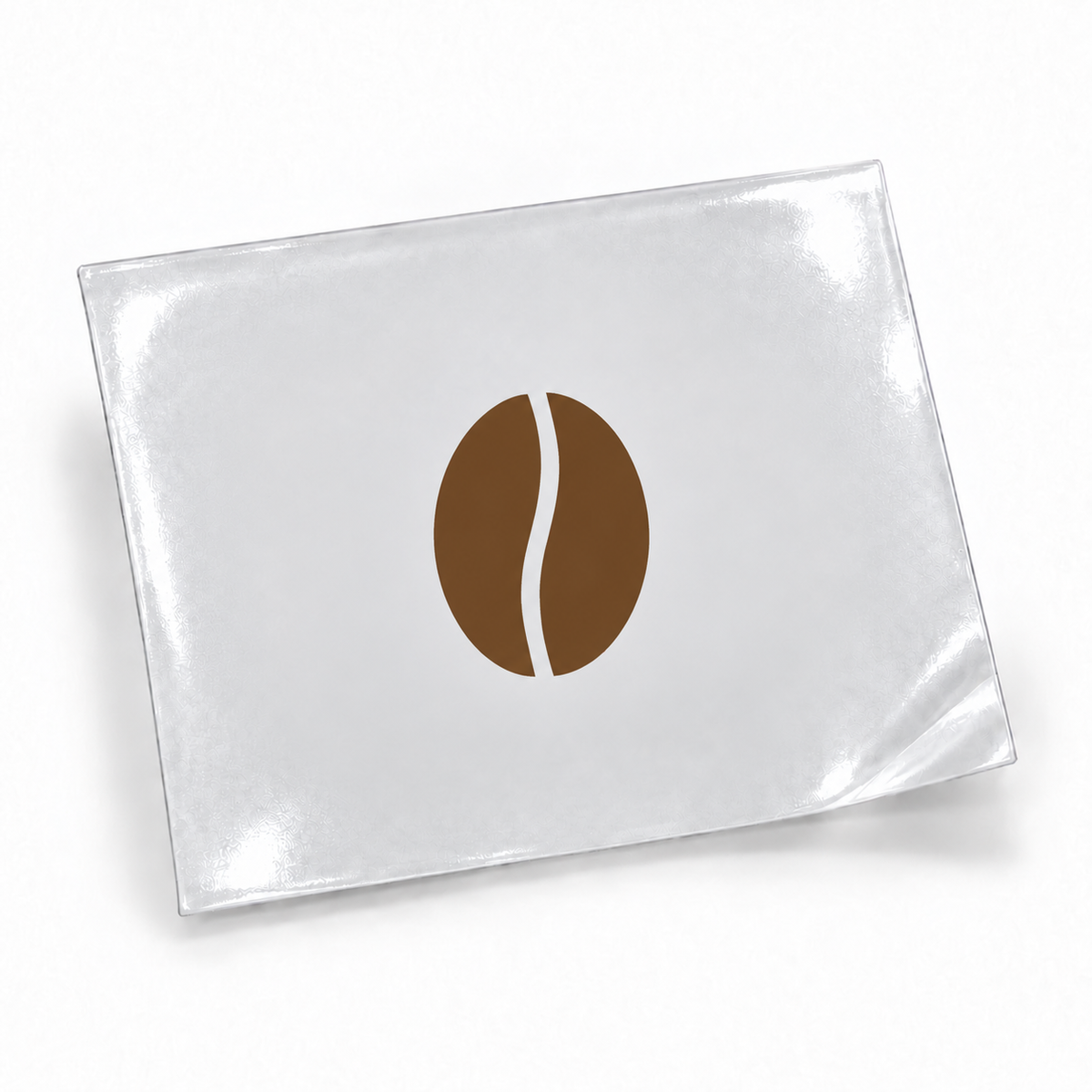 Grão de café — sticker UV DTF individual com verniz — apresentação