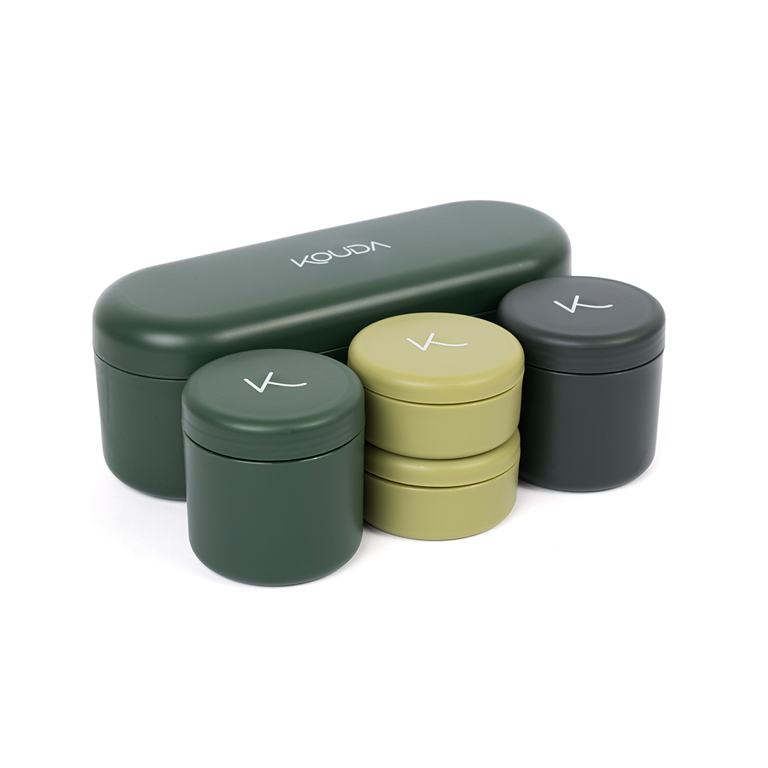 Conjunto de Porta Snacks Bento Petit - Kouda em várias cores, ideal para organizar porções.