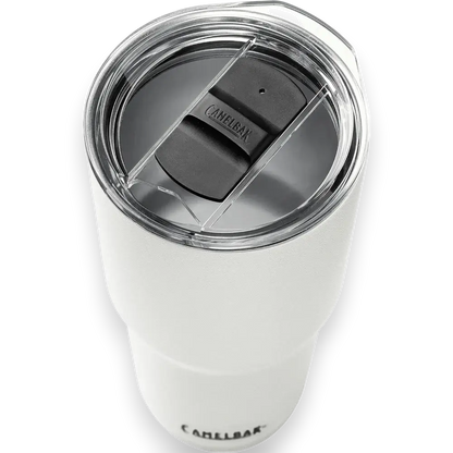 Copo Horizon Camelbak 850ml com isolamento térmico e design cônico, ideal para bebidas quentes por 8h e frias por 16h.